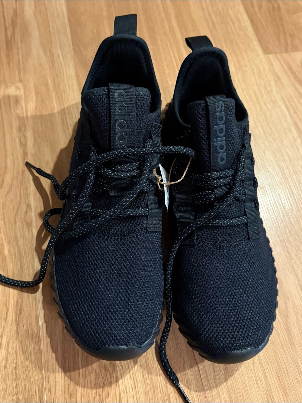 NEW Men’s Adidas Kaptir 3.0 Sneakers - Triple Black - Size 8.5